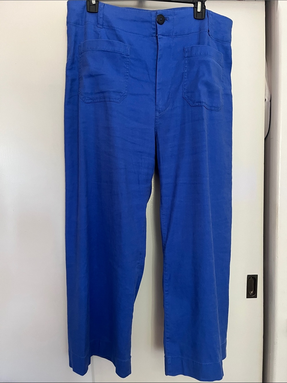 Maeve Wide-Leg Chinos in Royal Blue
